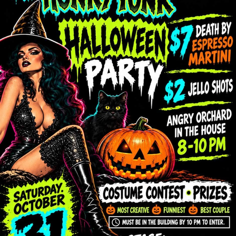 THE CURSE OF THE HONKY TONK, Saturday, 10/31!