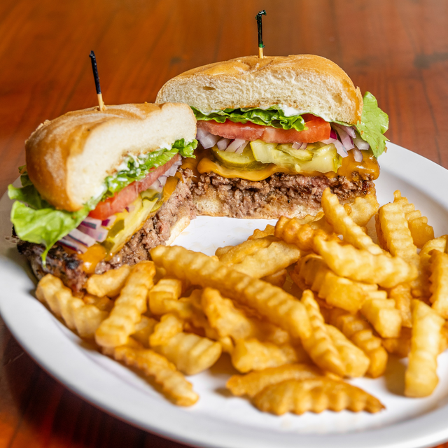 Half Pound Mick Burger.